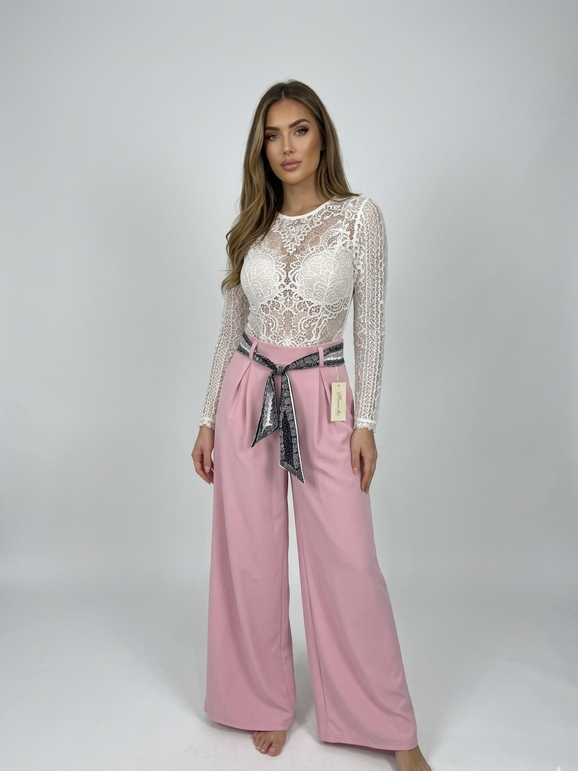 Pantalone con foulard