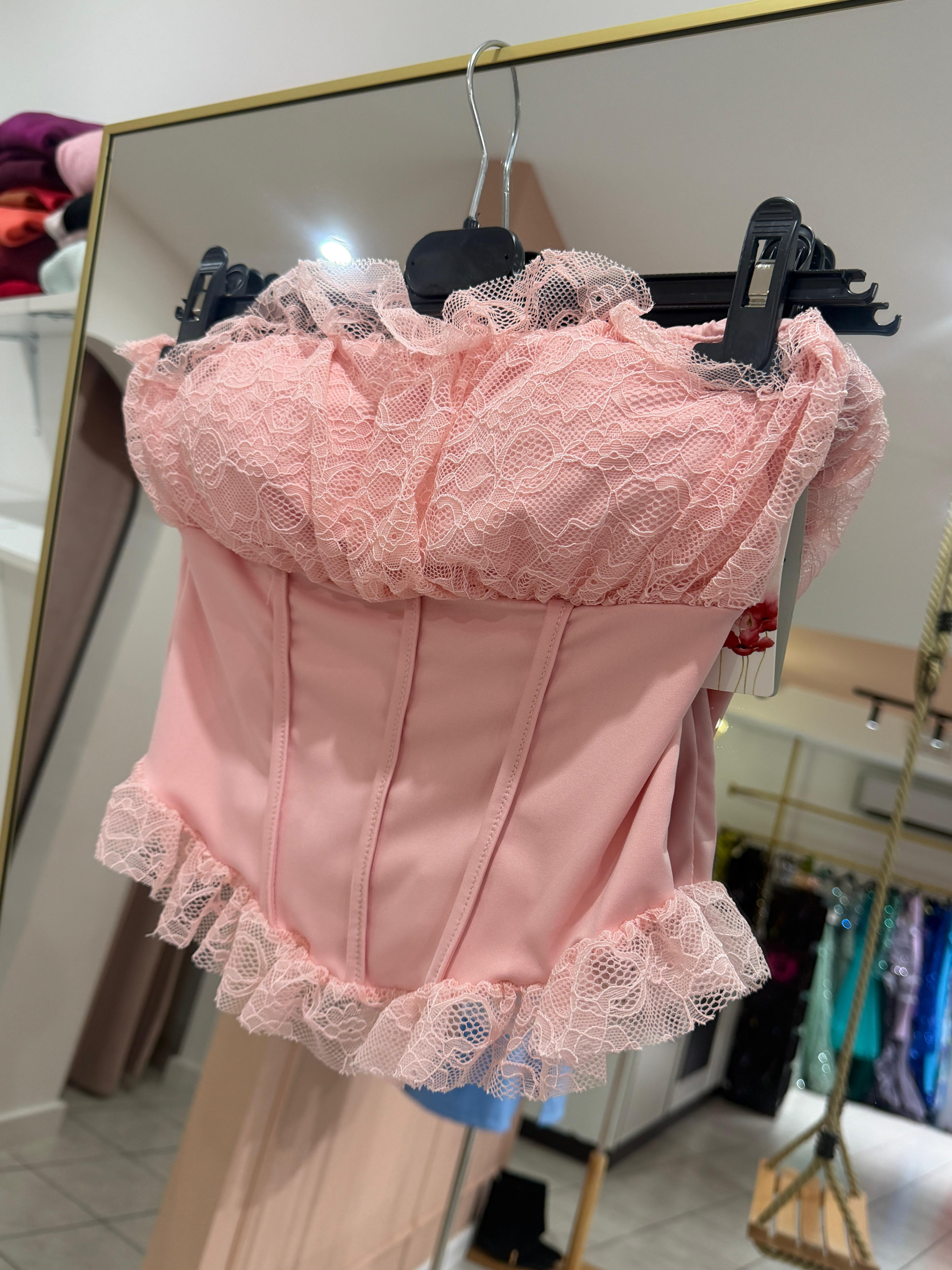 Corpetto pastel pink